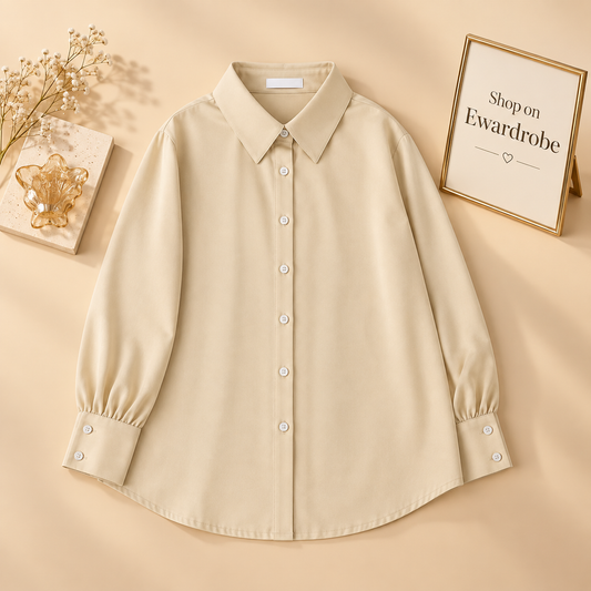 Cream Button Down Shirt