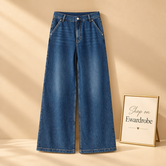 Rust Blue Wide leg Jeans