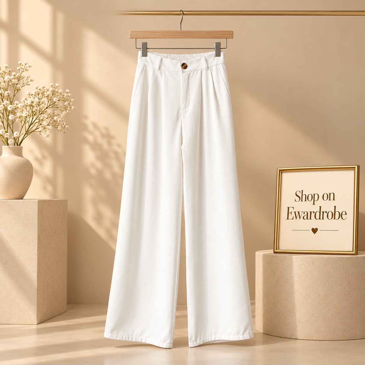 White Wide Leg Jeans