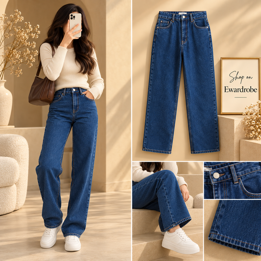 Mid Blue Mom Jeans