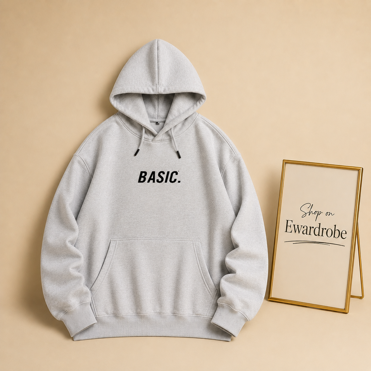 Basic Print Hoodie