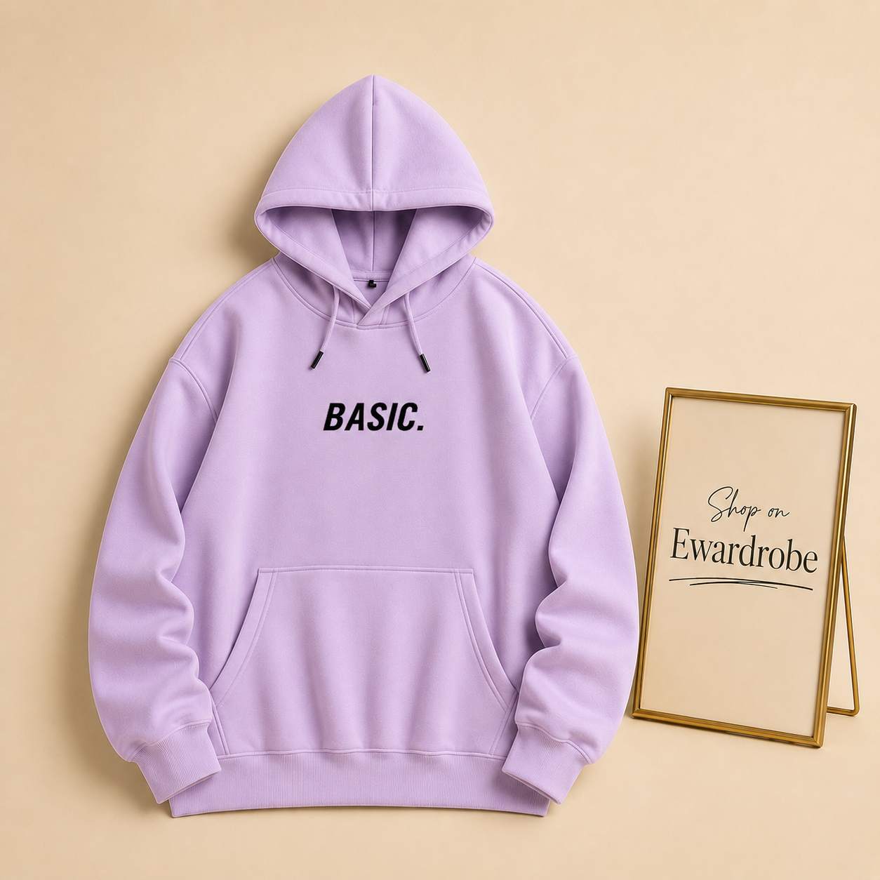 Basic Print Hoodie