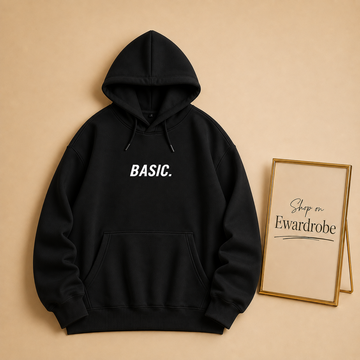 Basic Print Hoodie