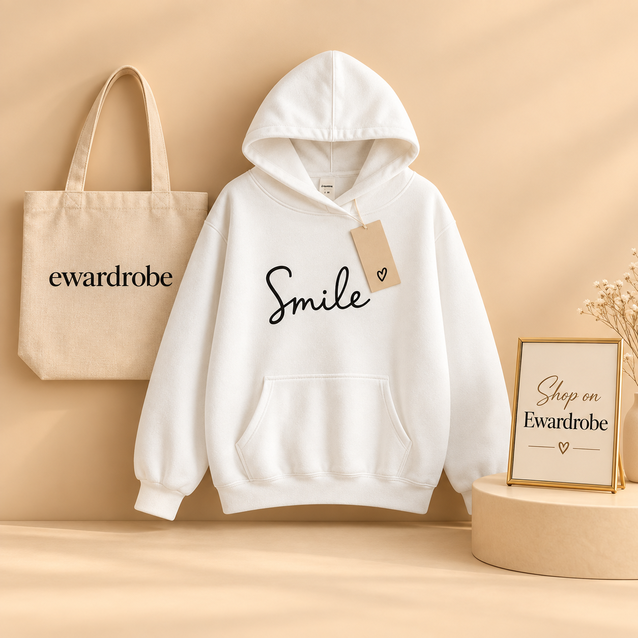 White Smile Hoodie