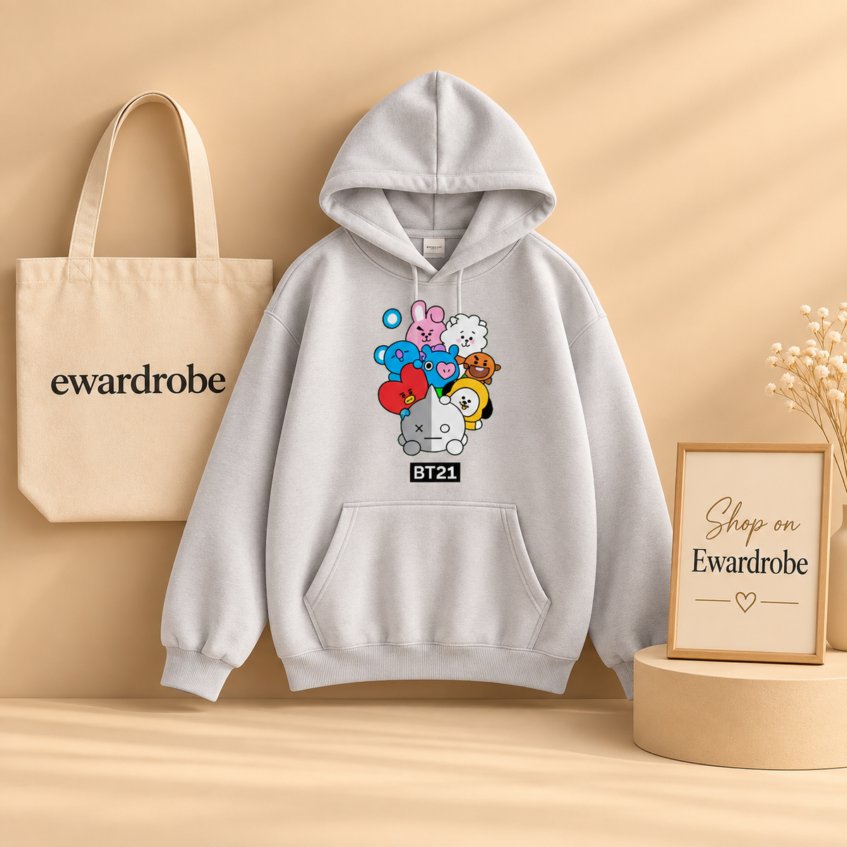 Colorful BT21 Hoodie