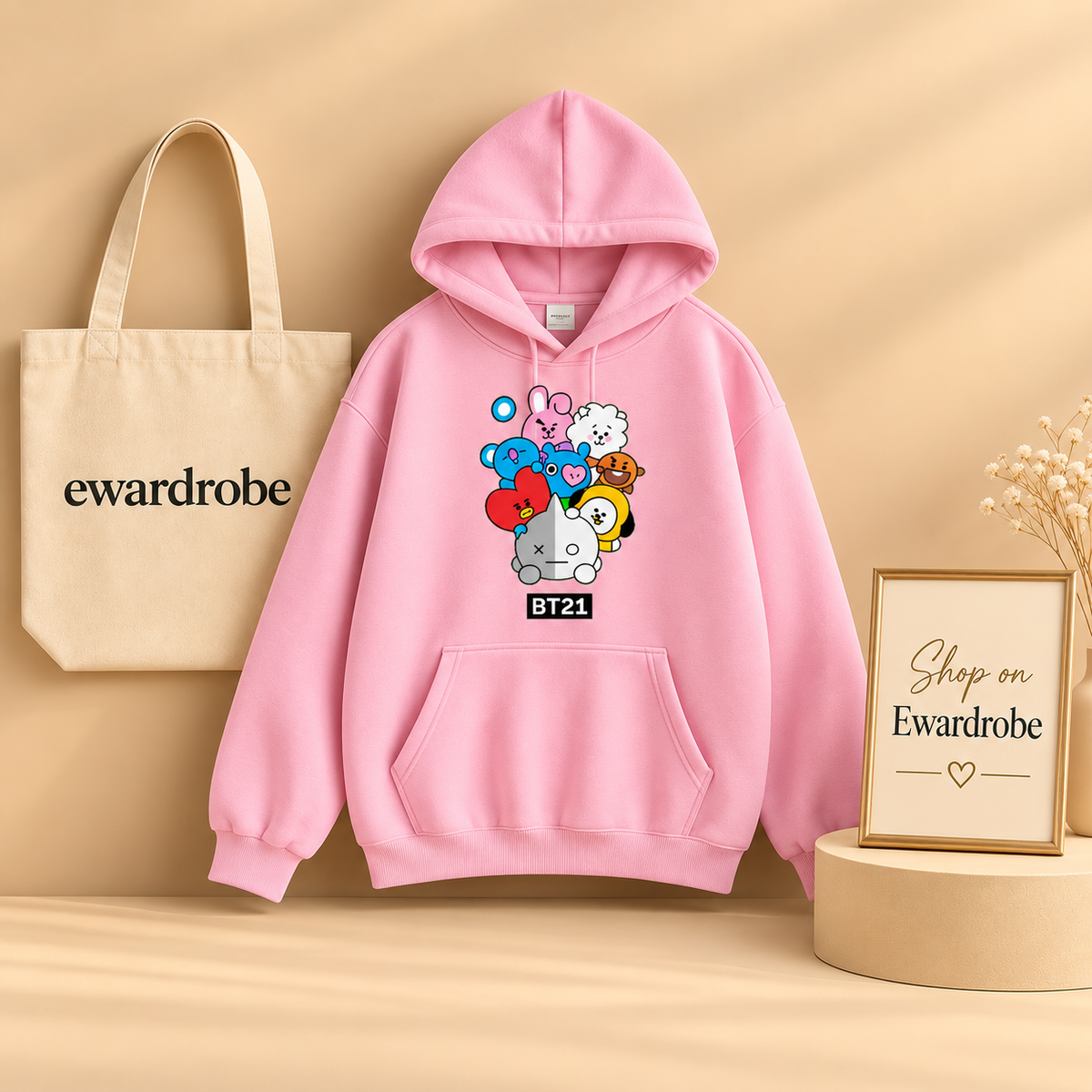 Colorful BT21 Hoodie