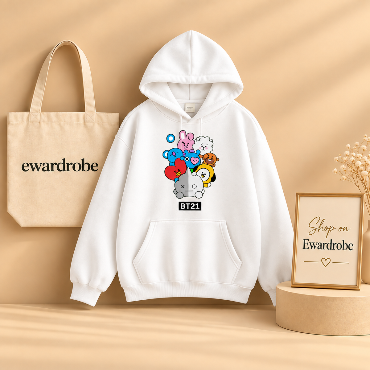 Colorful BT21 Hoodie