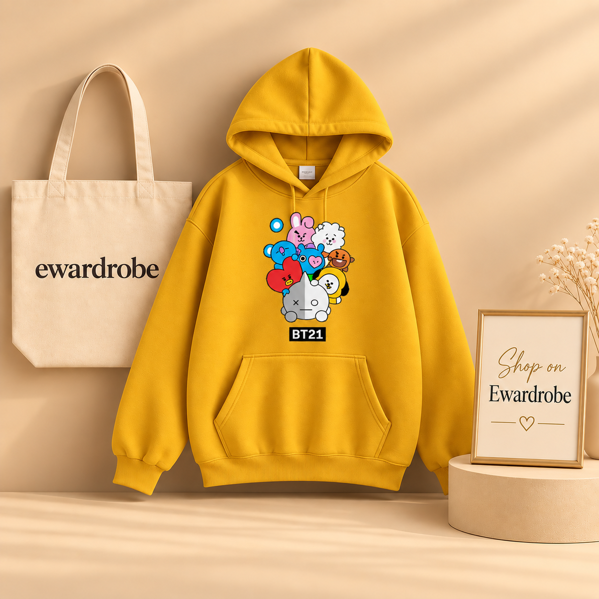 Colorful BT21 Hoodie