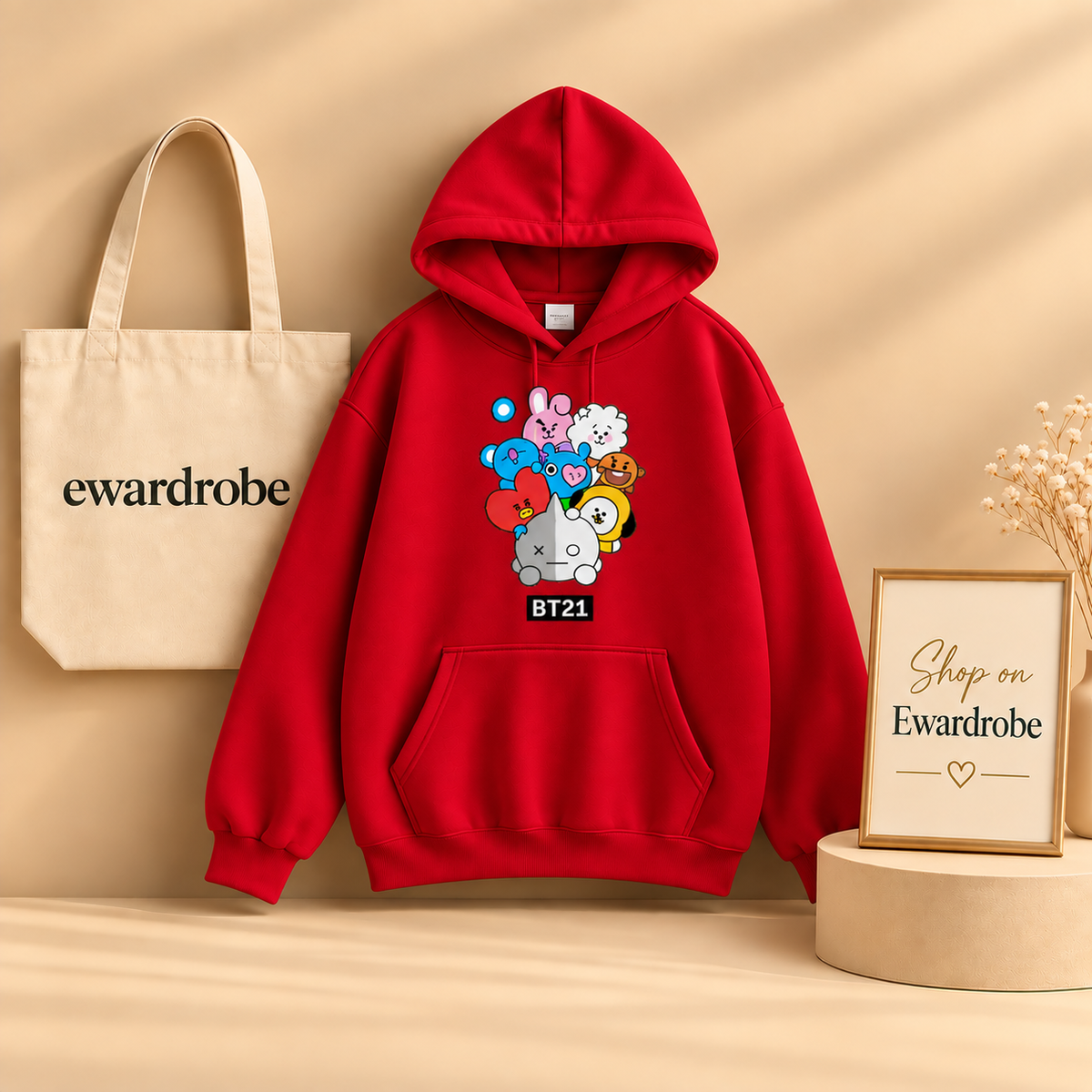Colorful BT21 Hoodie