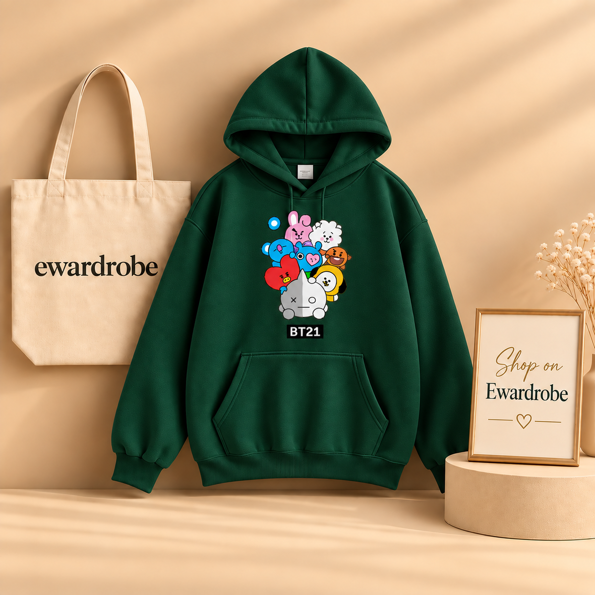 Colorful BT21 Hoodie