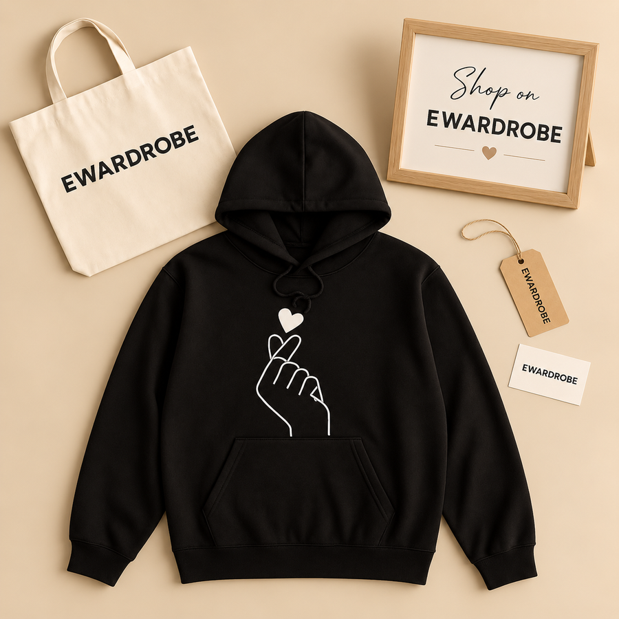 Black Love Charm Hoodie