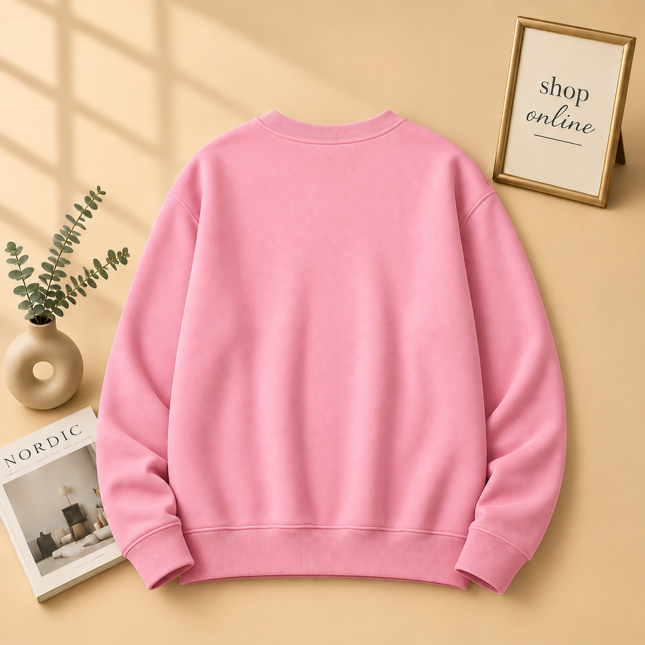 Basic Pink Sweatshirt - Men