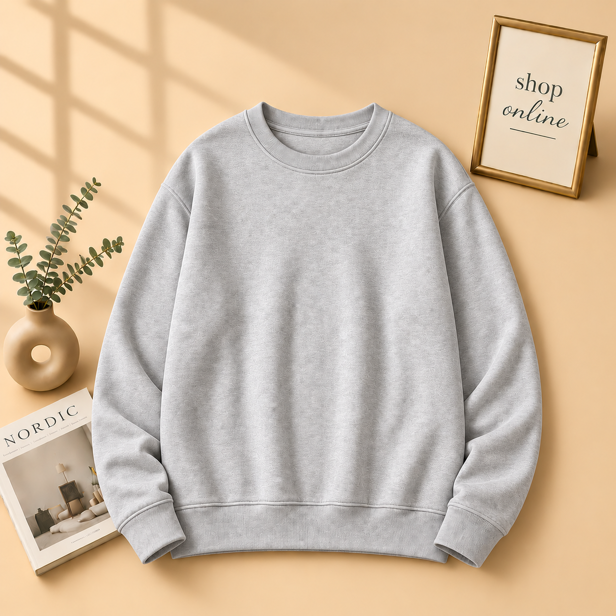 Basic Grey Sweatshirt - Men