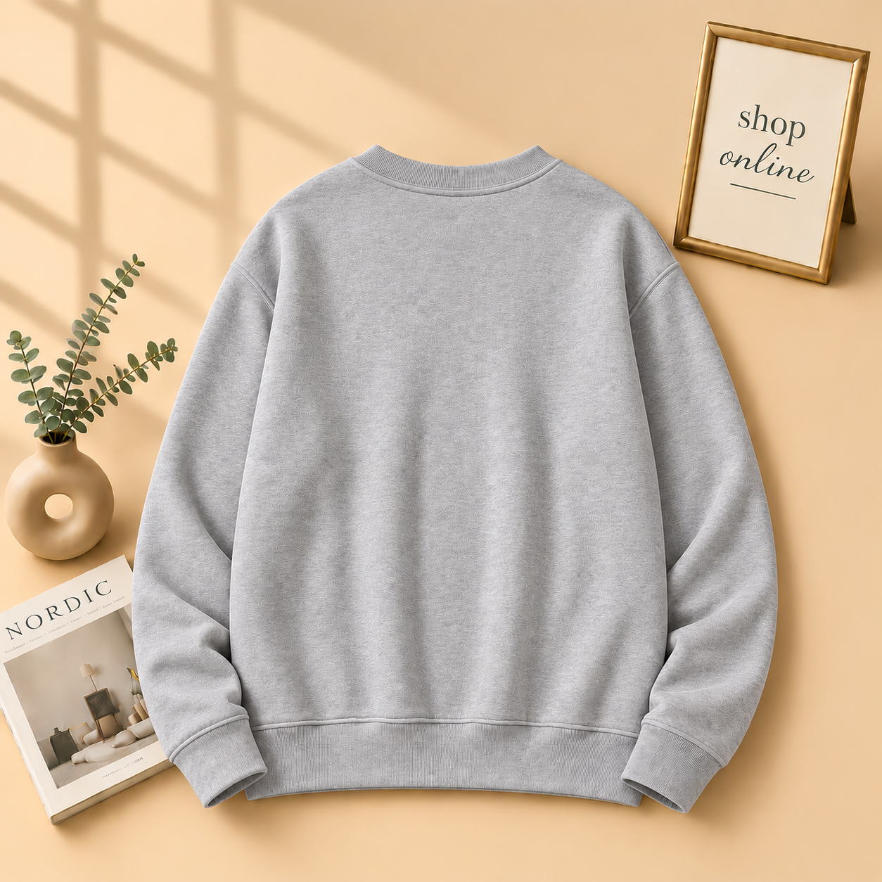 Basic Grey Sweatshirt - Men