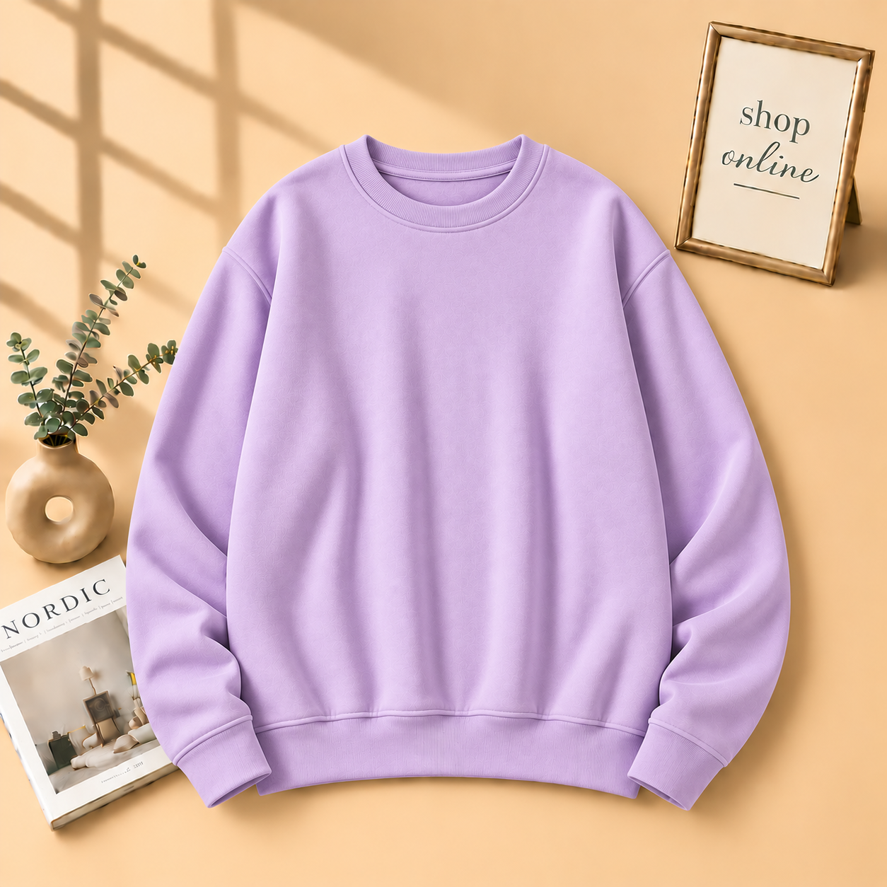 Basic Lilac Sweatshirt - Women