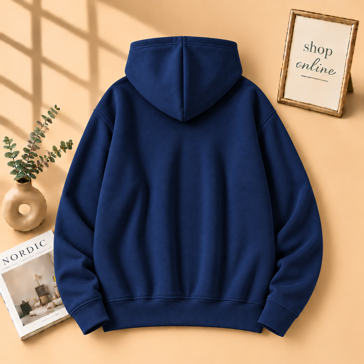 Basic Navy Blue Hood - Men