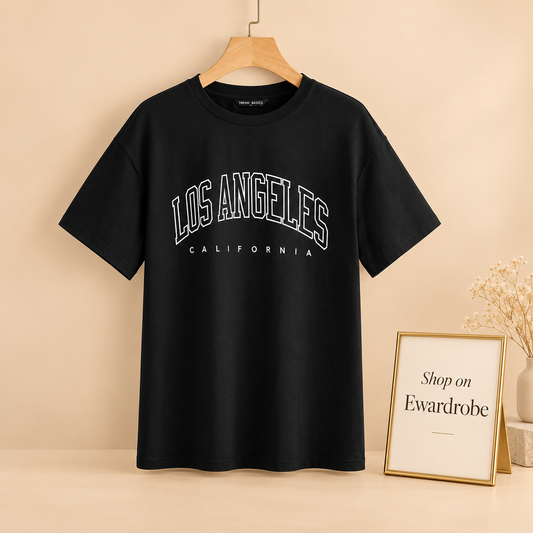 Black Tshirt LosAngeles