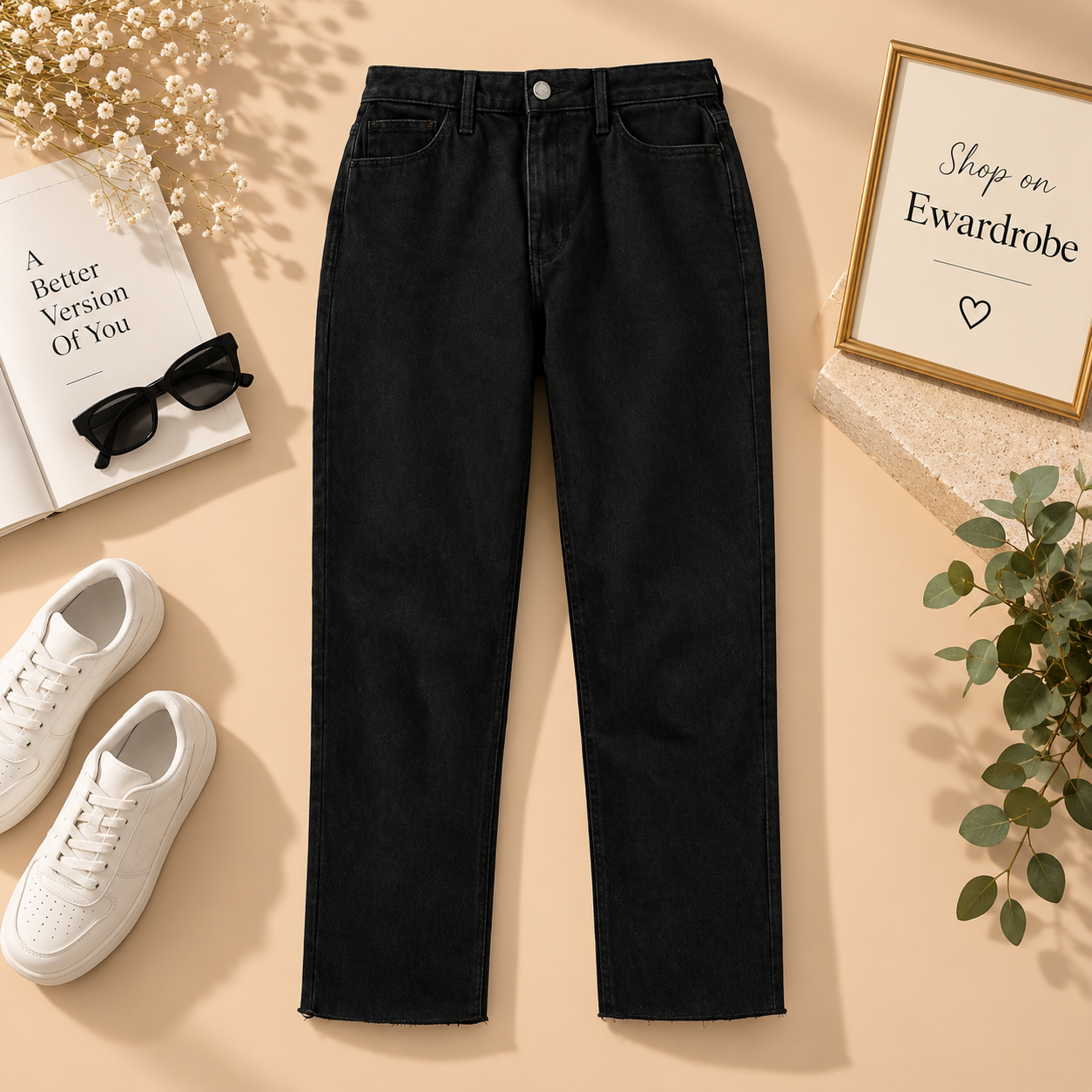 Black Mom Fit Jeans