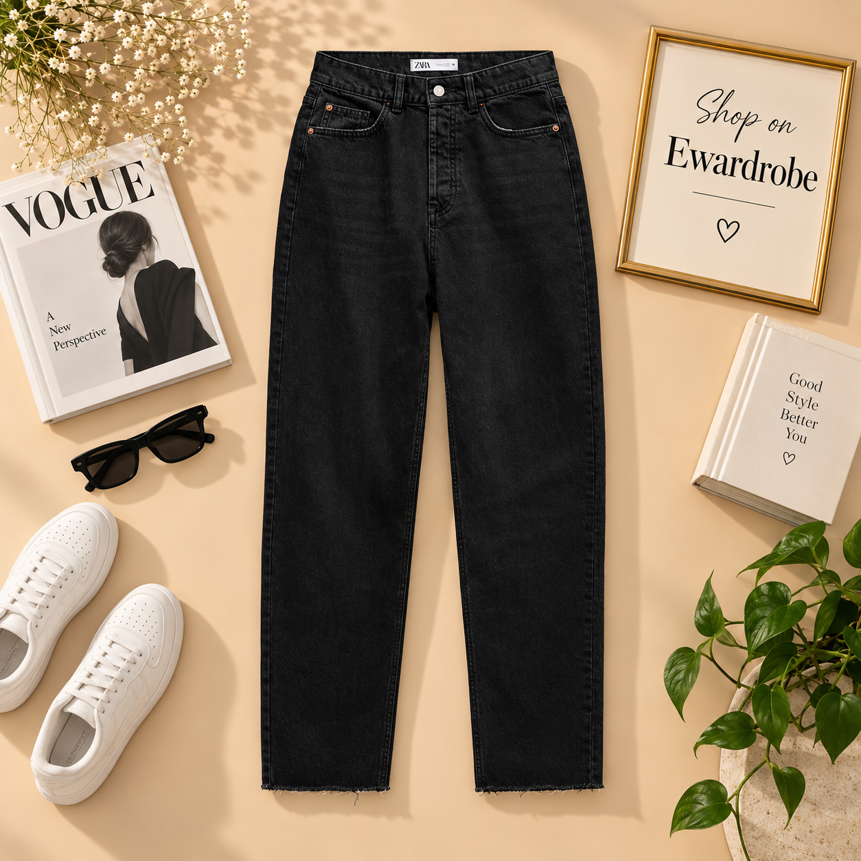 Black Mom Jeans