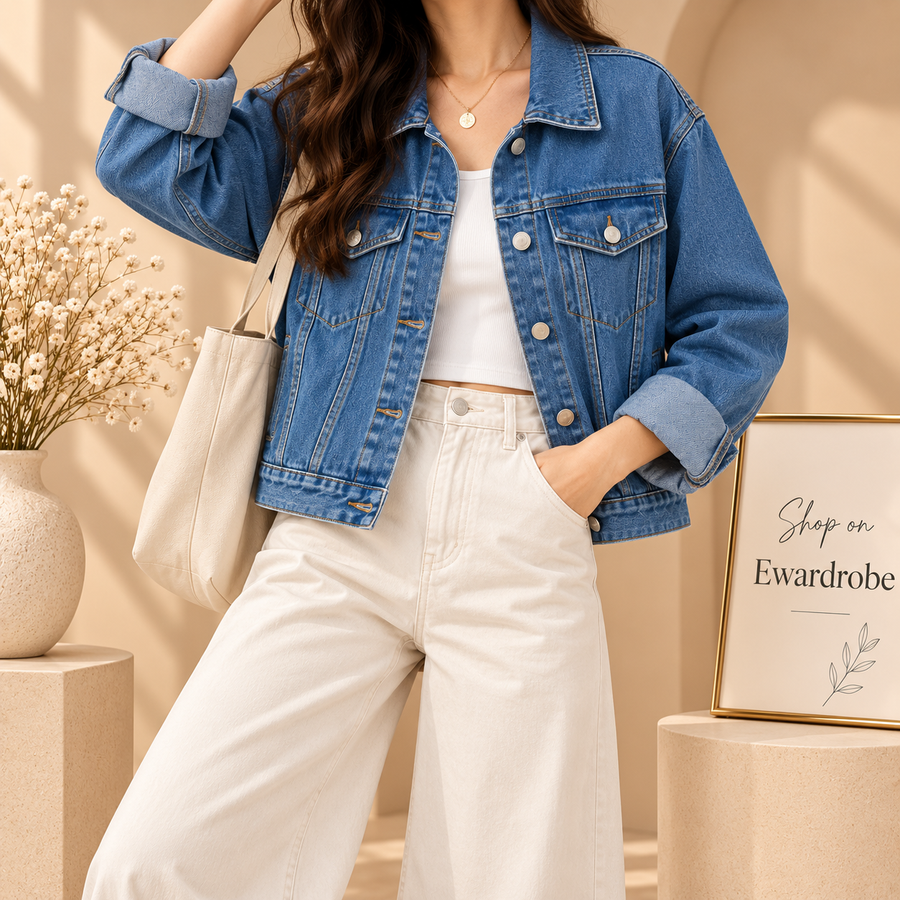 Mid Blue Denim Jacket