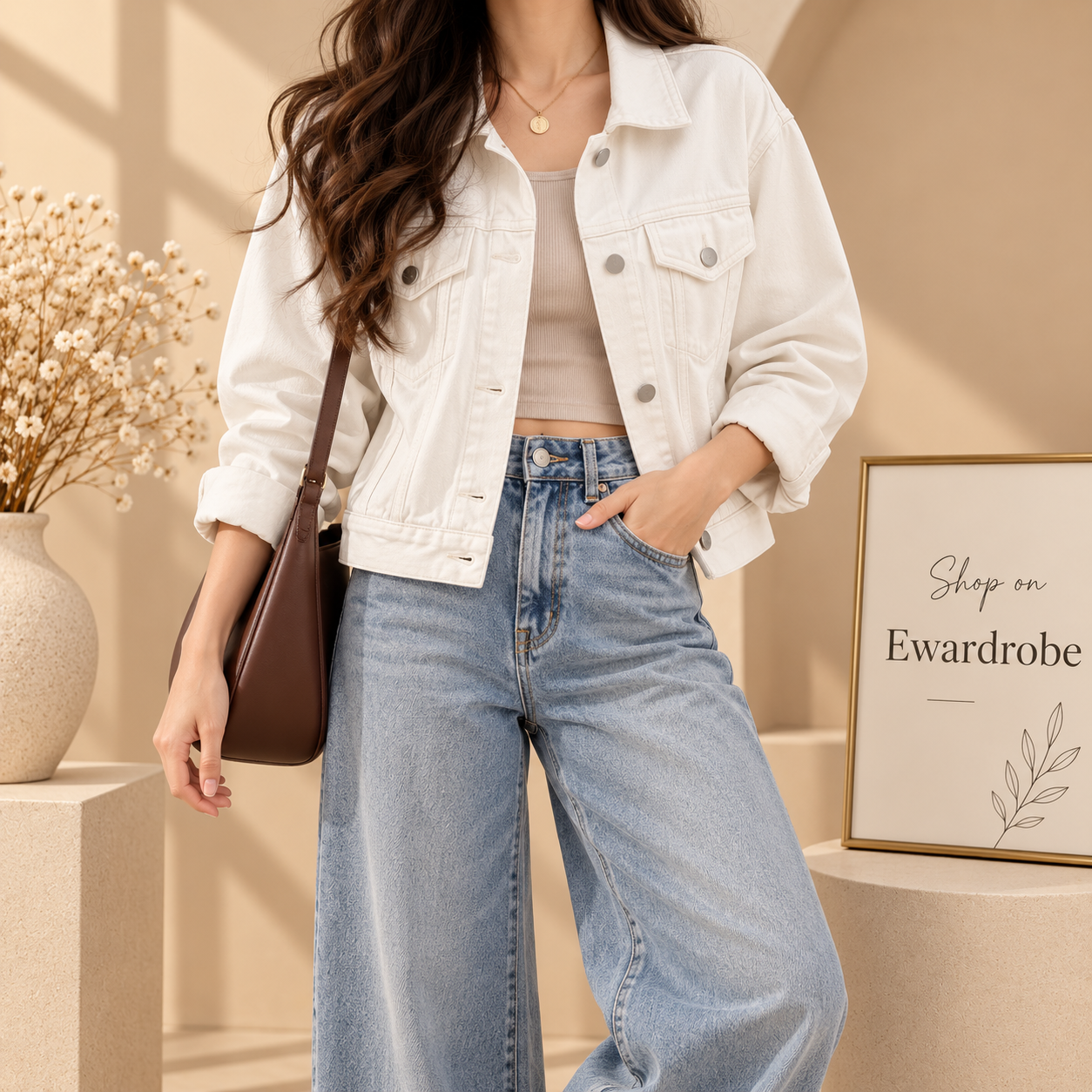 White Denim Jacket