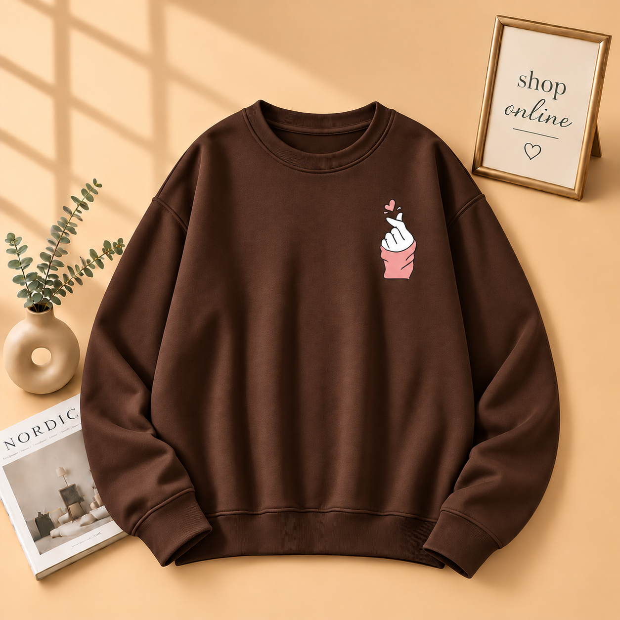 Pocket Love Charm Sweatshirt
