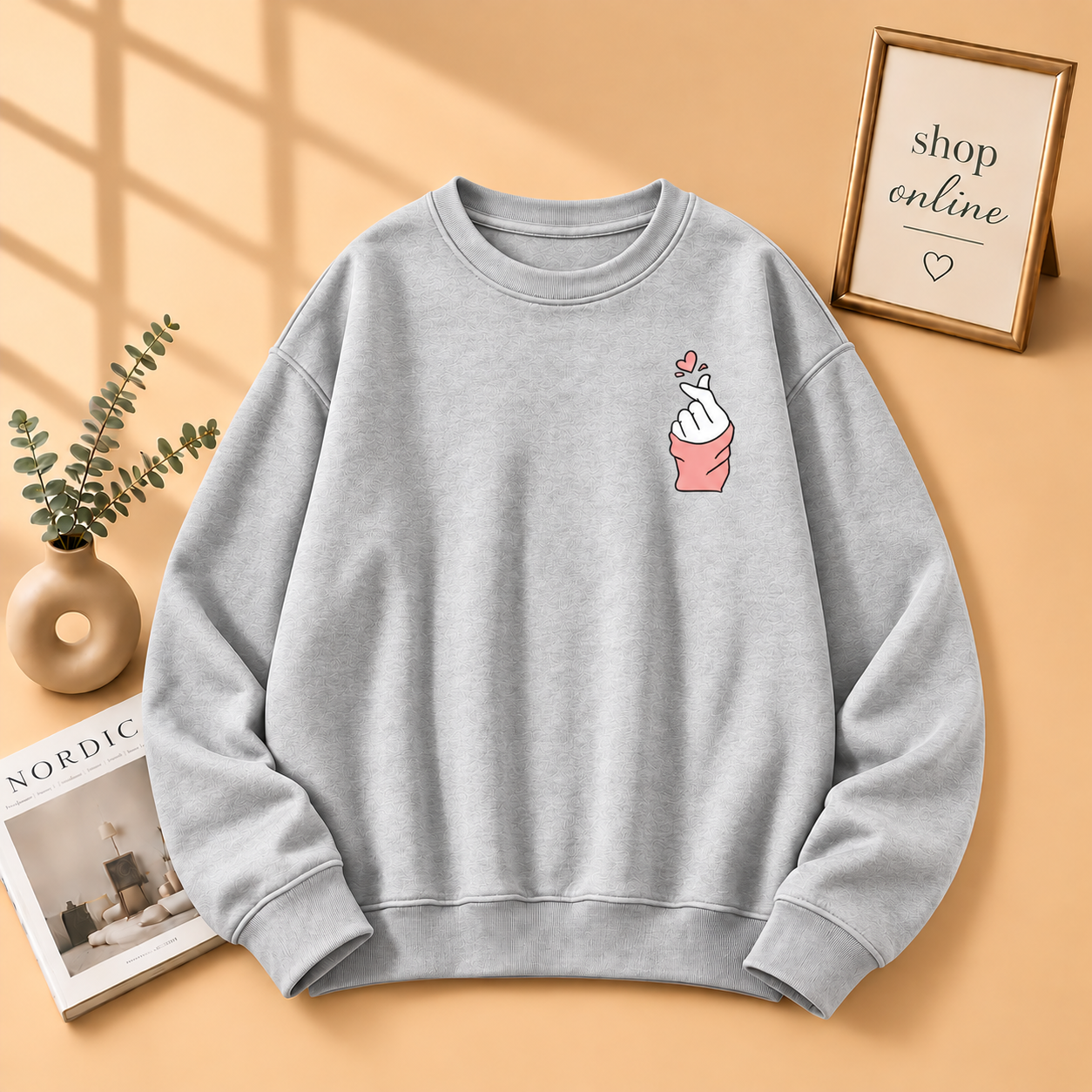 Pocket Love Charm Sweatshirt