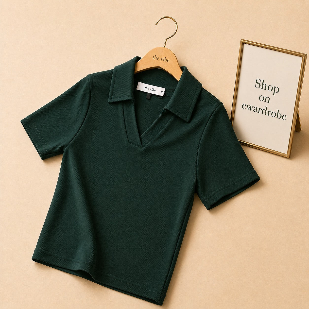 CROP POLO TSHIRT