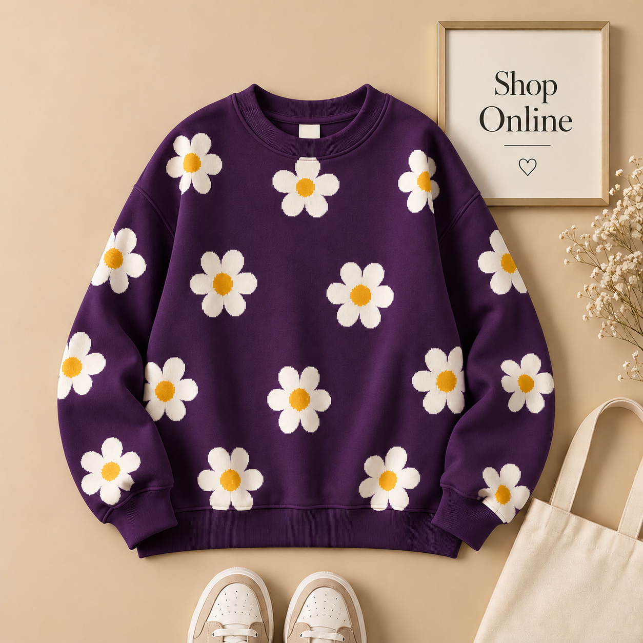 Floral All-over Sweatshirt