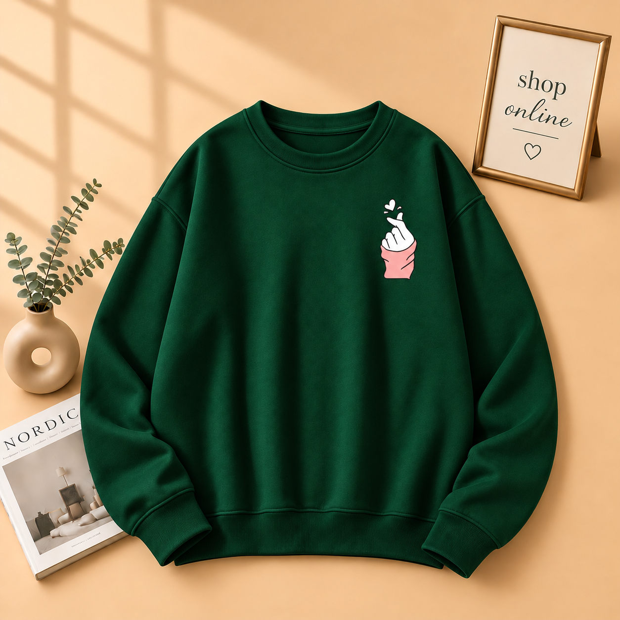 Pocket Love Charm Sweatshirt
