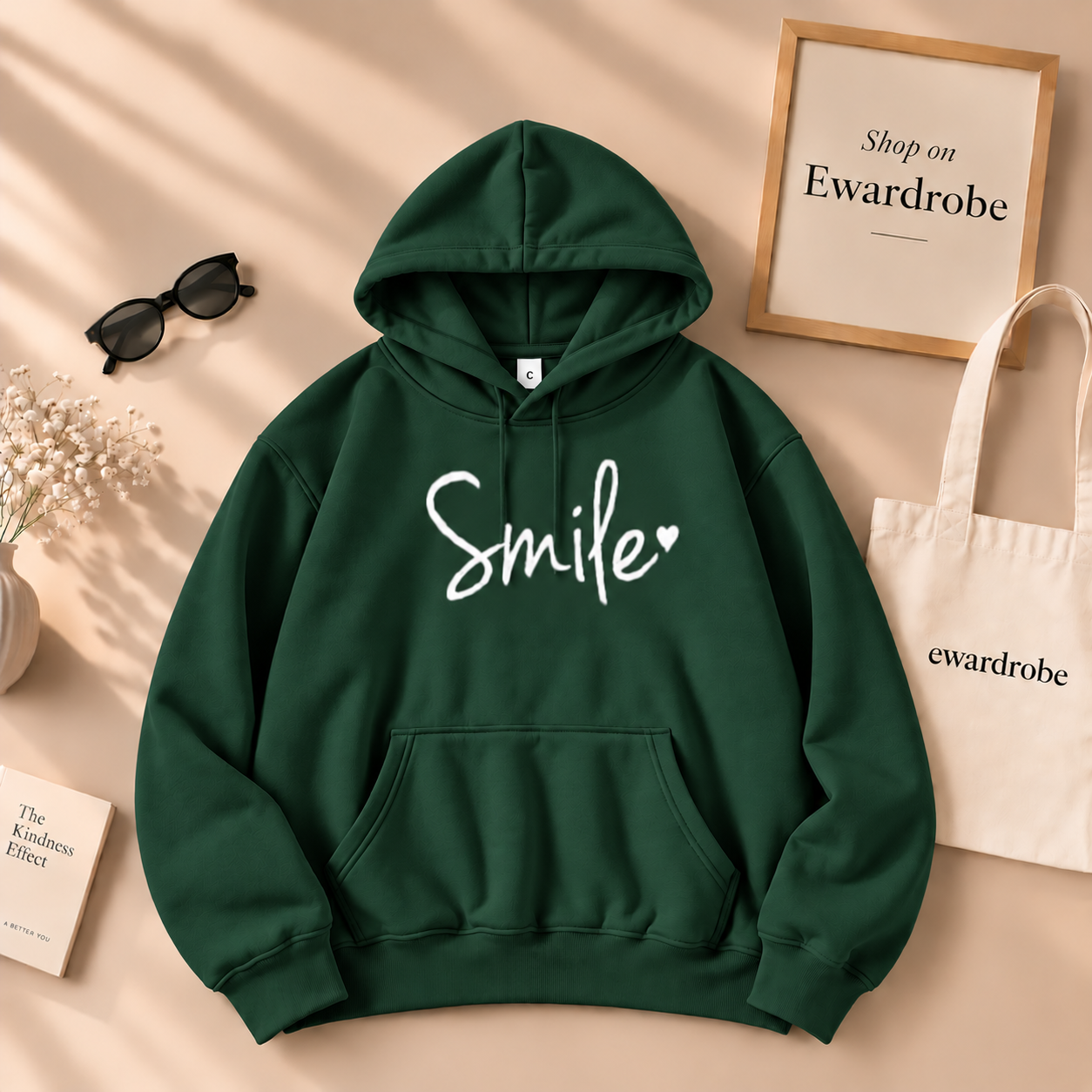 Smile Printed Hoodie