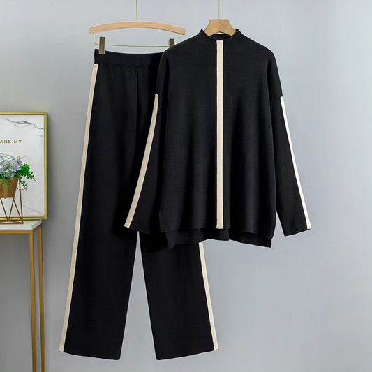 BLACK STRAIGHT LINE TRACKSUIT