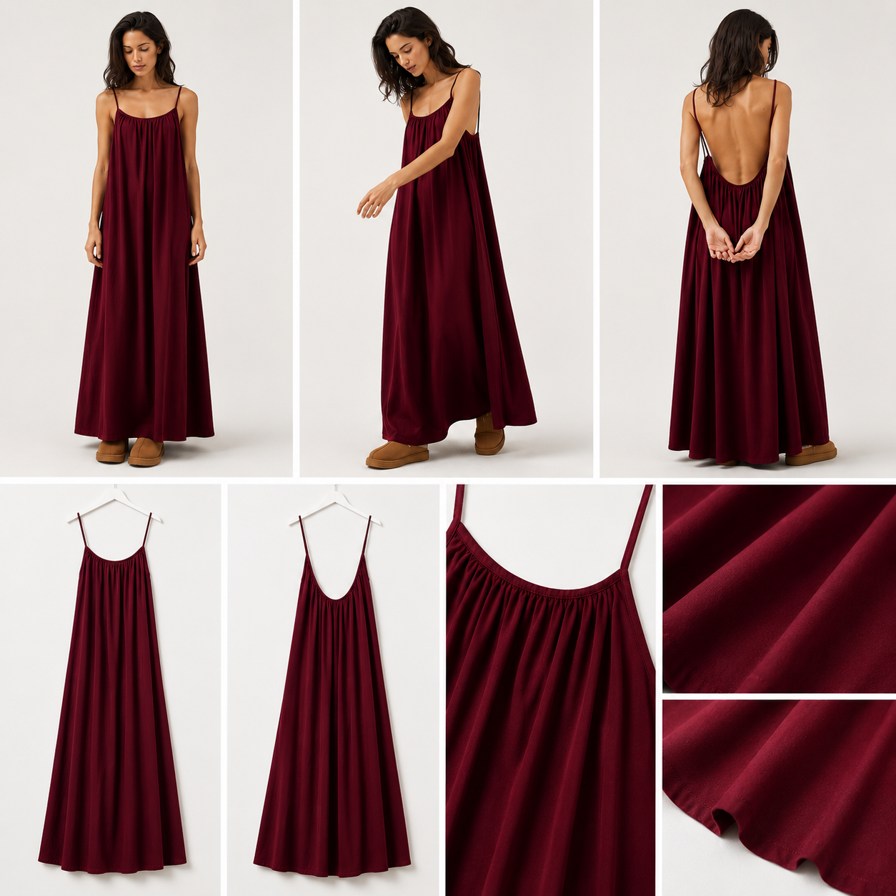 BACKLESS FLOW MEXY DRESS