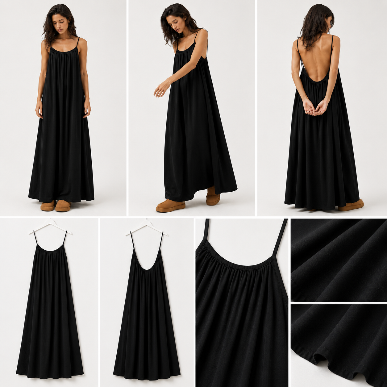 BACKLESS FLOW MEXY DRESS