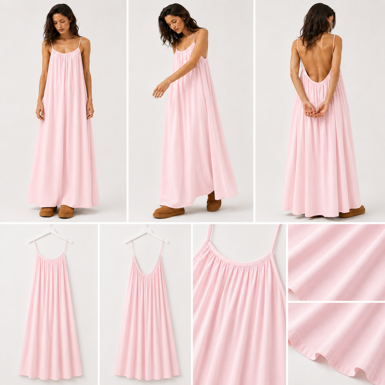 BACKLESS FLOW MEXY DRESS