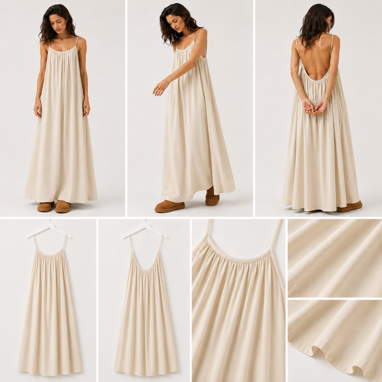 BACKLESS FLOW MEXY DRESS
