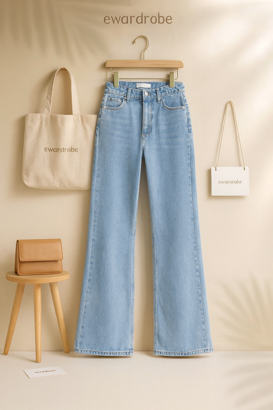 ICE BLUE BELL BOTTOM JEANS