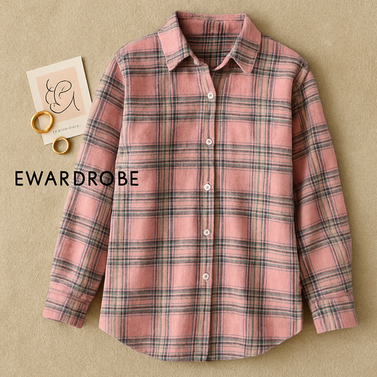 PINK BLACK CHECK SHIRT