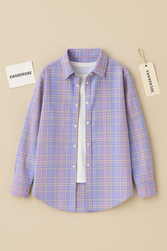 LILAC CHECK SHIRT
