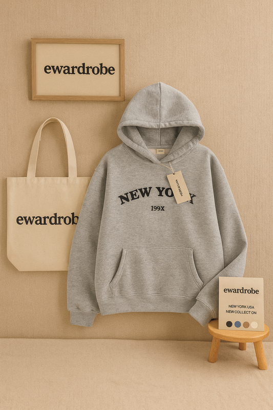 NEW YORK GREY HOODIE