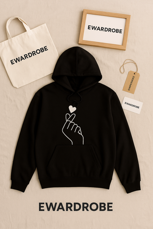 BLACK HOODIE LOVE CHARM