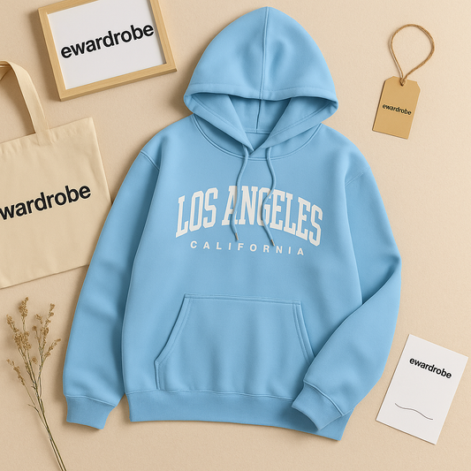 SKY BLUE LOS ANGLES HOODIE