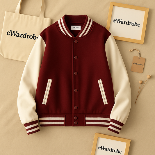 MAROON BASEBALL JACKET