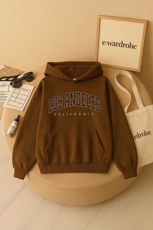 BROWN LOS ANGLES HOODIE