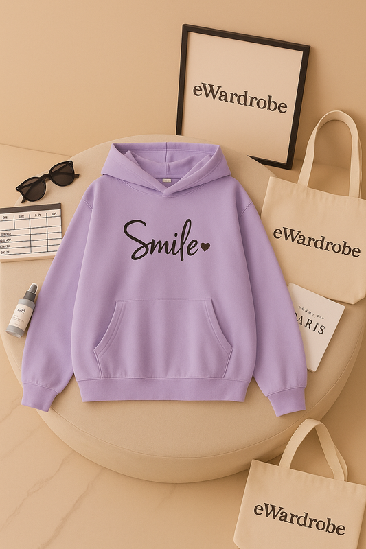 SMILE LILAC HOODIE