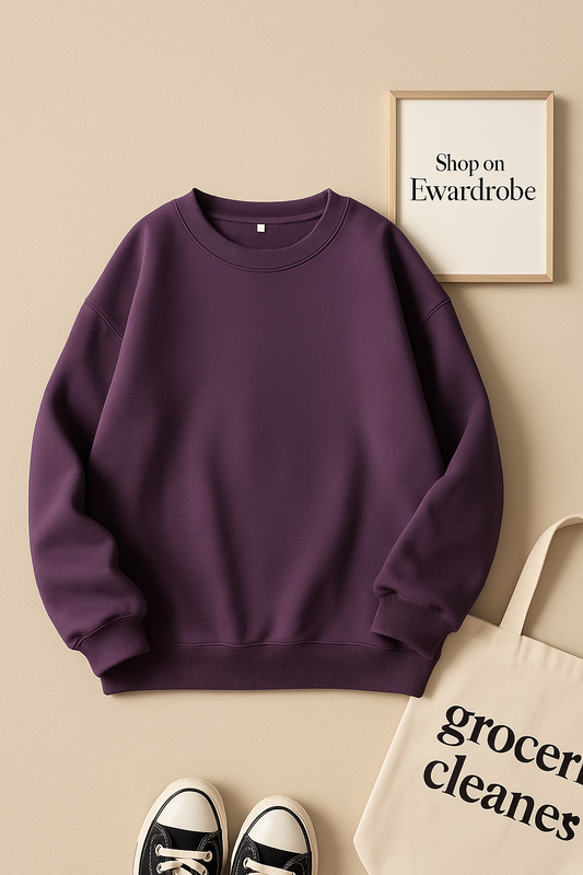 PLAIN PURPLE SWEATSHIRT