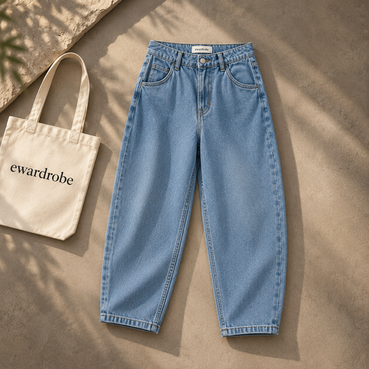 Sky Blue Mom Jeans