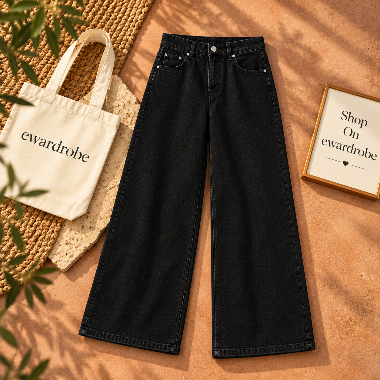 Black Wide Leg Jeans