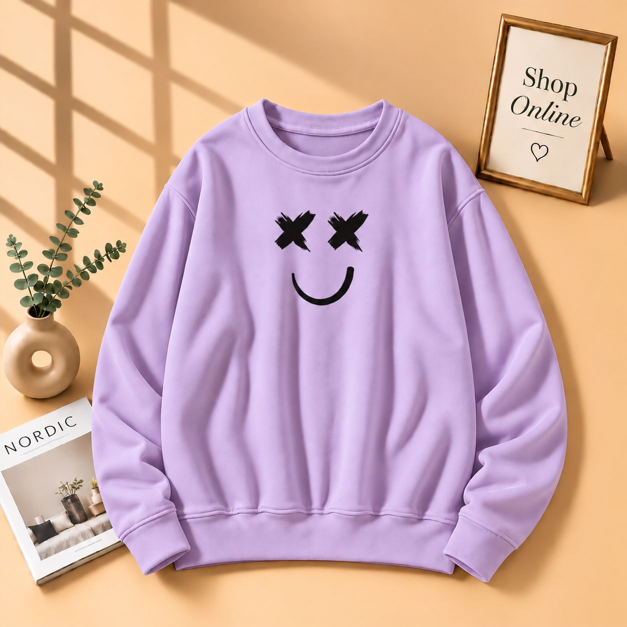 Marshmallow Printed Sweatshirt
