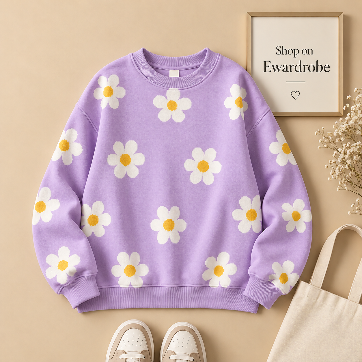 Floral All-over Sweatshirt
